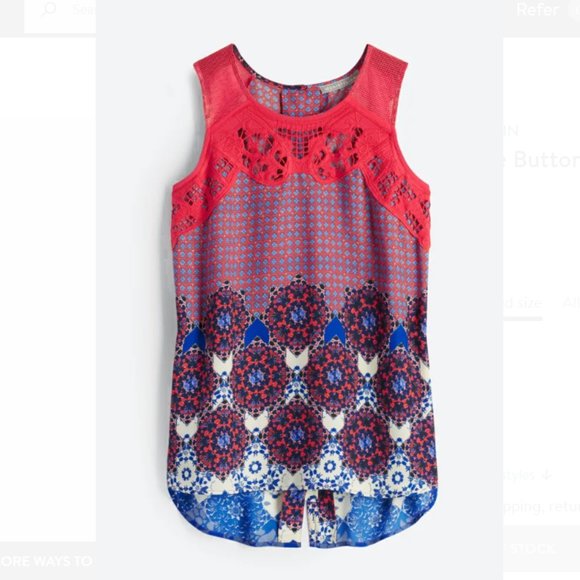 Daniel Rainn Angelyne Button Back Detail Top - Picture 2 of 2